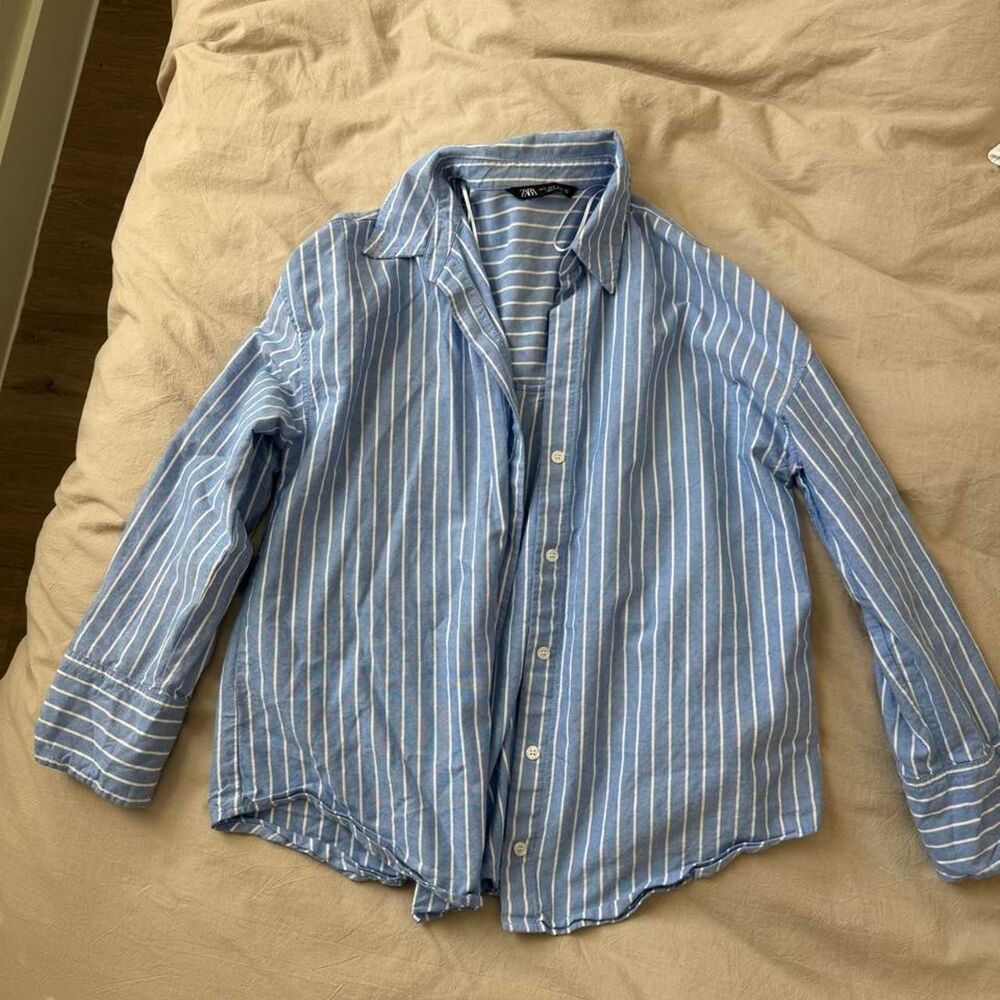 Zara Women's Blue Shirt